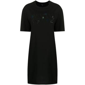 logo print T-shirt dress