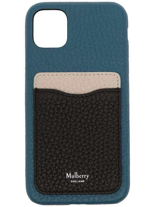 logo-print grained-leather iPhone 11 Case展示图