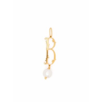 B initial-pendant necklace