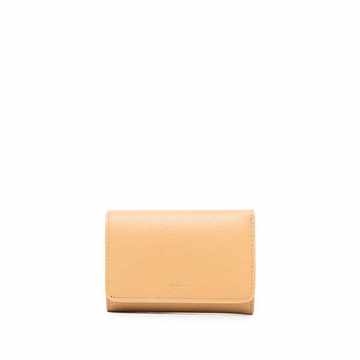 Classic Continental tri-fold grained leather waller