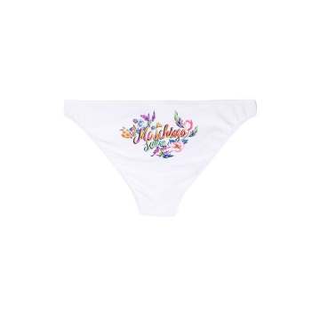 花卉logo印花三角泳裤