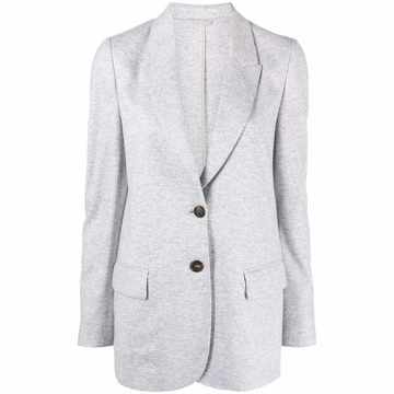 single-breasted cashmere blazer