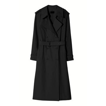 Tanner Double-Breasted Gabardine Trench Coat