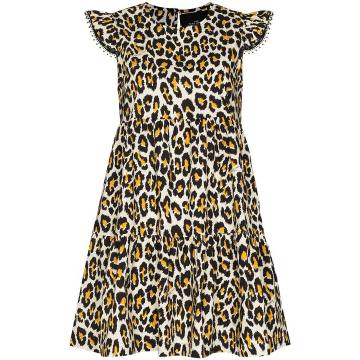 leopard-print tent dress