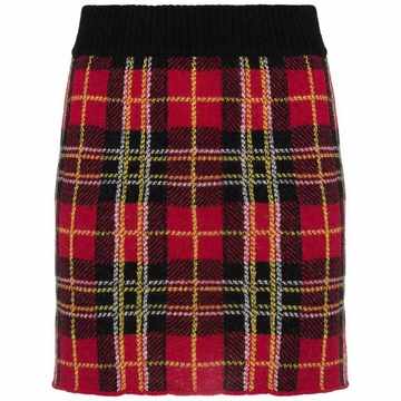 tartan knitted skirt