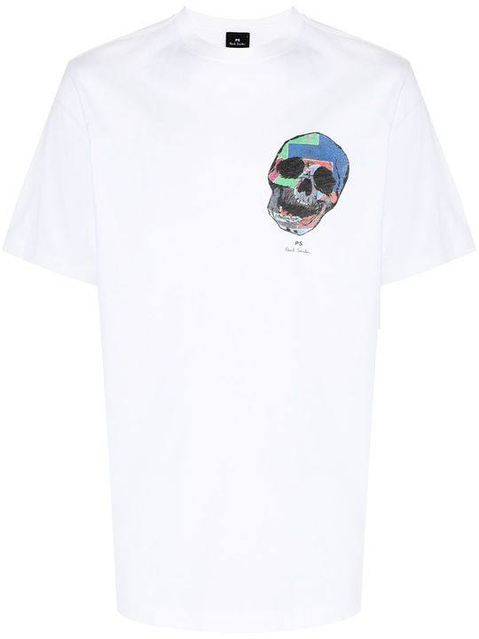 skull-print organic-cotton T-Shirt展示图