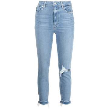 Margot cropped skinny-cut jeans