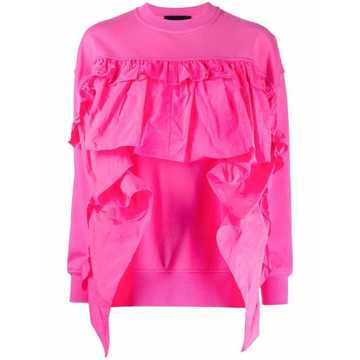 ruffle-embellished sweatshirt