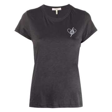 logo-embroidered T-shirt