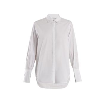 Jasper cotton-blend poplin shirt