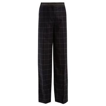 Hansel high-rise wide-leg wool-blend trousers