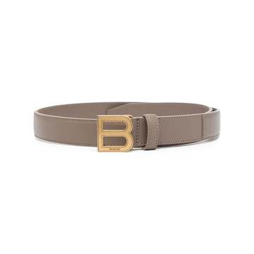 Hourglass logo-plaque belt