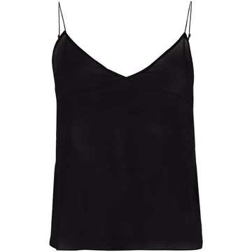 sheer-panel vest top