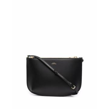 Sarah double-pouch leather bag