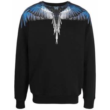 Wings-print cotton sweatshirt