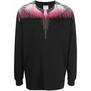 Wings-print cotton sweatshirt