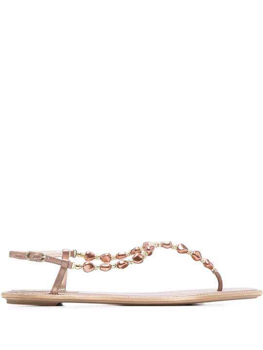 Cecile pearl-embellished sandals展示图