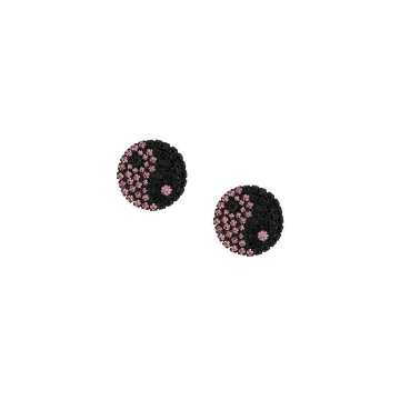Yin Yang studded earrings