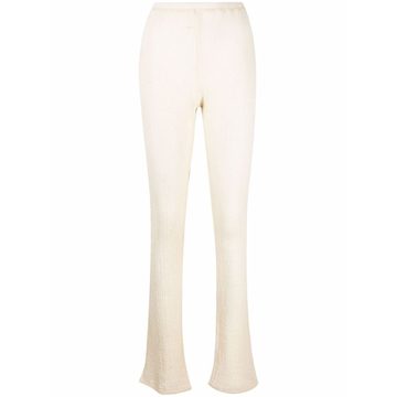 Musslin slim-cut trousers