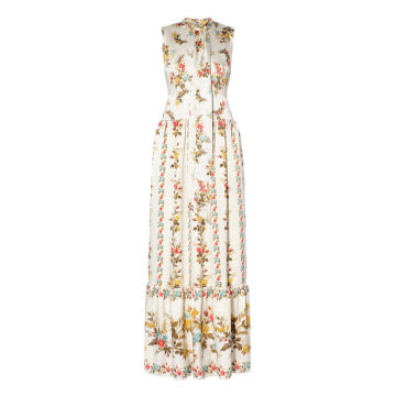 Dorothy Floral Satin Gown