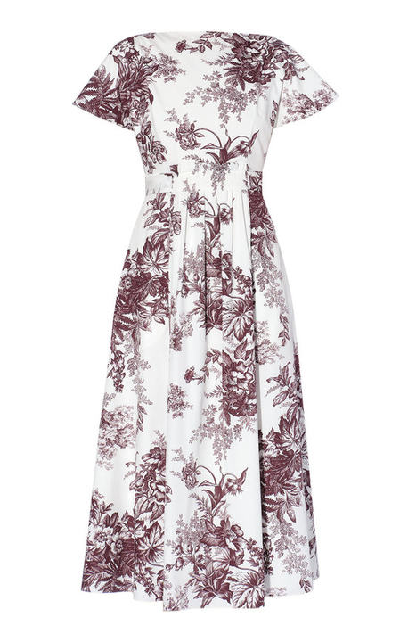 Fraser Floral Cotton Midi Dress展示图