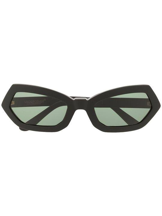 tinted geometric-frame sunglasses展示图