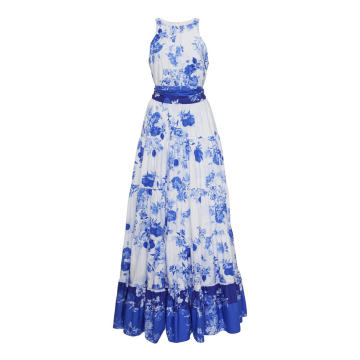Siasconset Toile-Print Cotton-Poplin Maxi Dress