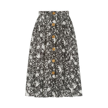 Marge Poplin Midi Skirt