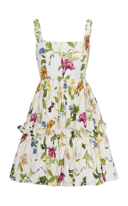 Sasha Floral-Print Cotton-Poplin Midi Dress展示图