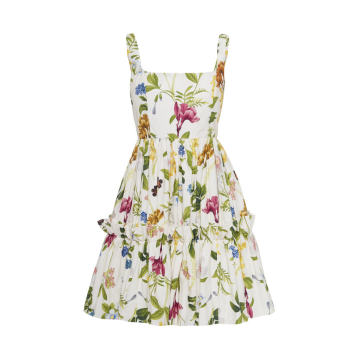 Sasha Floral-Print Cotton-Poplin Midi Dress
