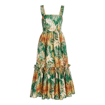 Julia Ruffle Tier Midi Dress