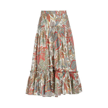 Tisbury Midi Ruffle Skirt