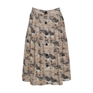 Marge Poplin Midi Skirt