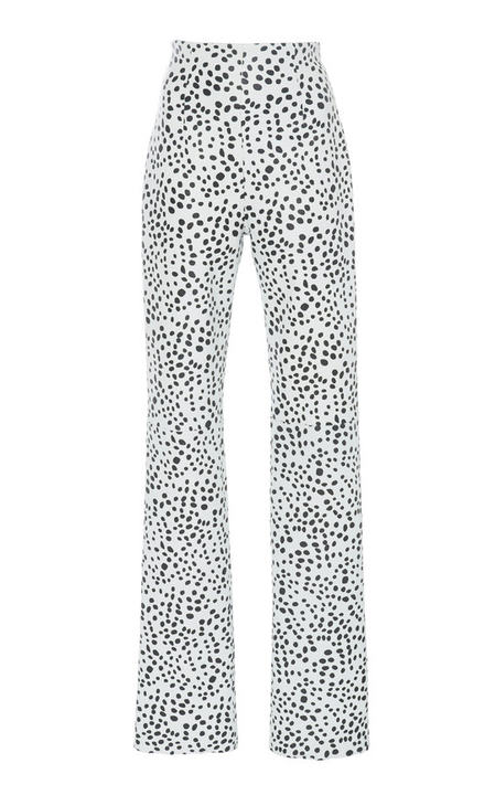 Dalmation Straight-Leg Leather Pants展示图