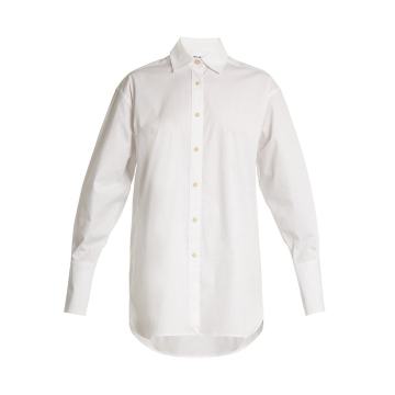 Francois point-collar cotton shirt