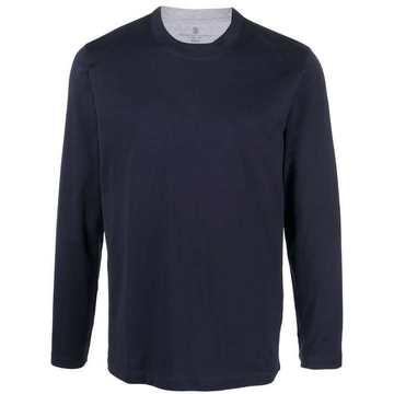 long-sleeve cotton T-shirt