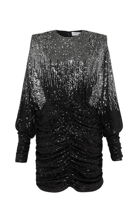 Naomi Sequined Jersey Mini Dress展示图