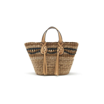 Seaview Day Basket Mini Tote Bag