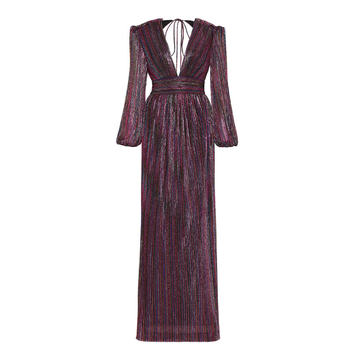 Casey Striped Lurex Gown