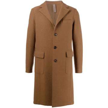 fitted single-breasted coat