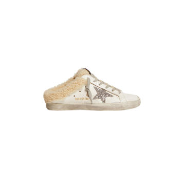 Superstar Sabot Shearling-Lined Leather Slip-On Sneakers