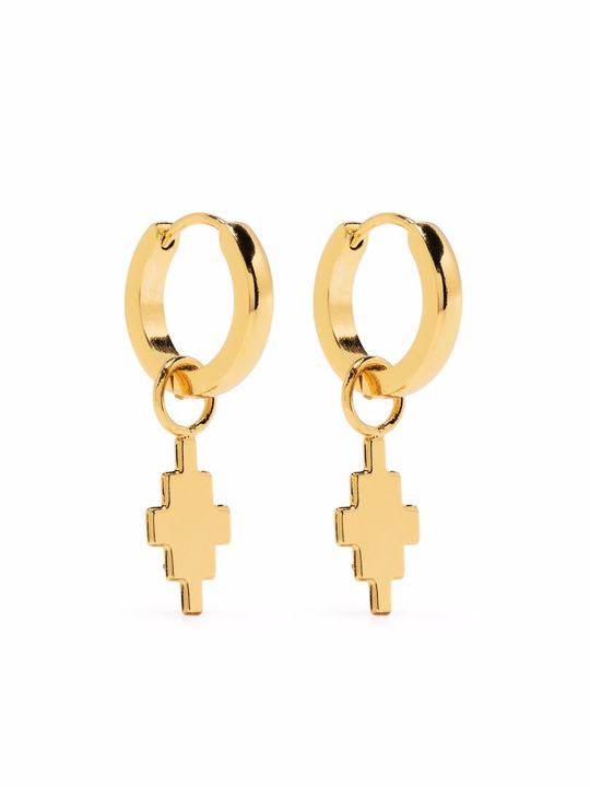 CROSS PENDANT EARRINGS GOLD NO COLOR展示图