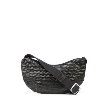 Jillian woven leather crossbody