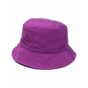 logo-print bucket hat