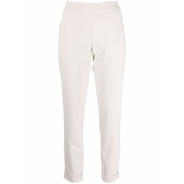 high-waisted skinny trousers