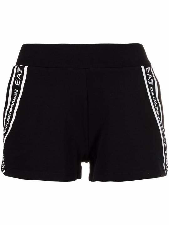 stripe-trim track shorts展示图