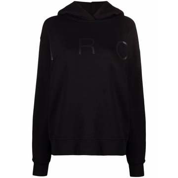 logo-print cotton hoodie