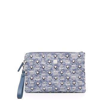 monogram-jacquard pouch