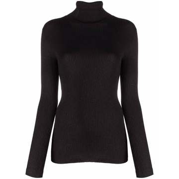 roll-neck cashmere-blend jumper