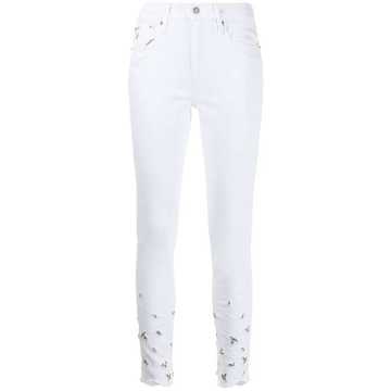 high-rise skinny jeans